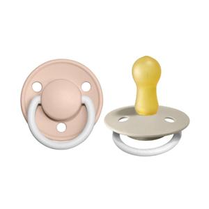 BIBS Pacifier De Lux Latex 2 PK Blush GLOW / Vanilla GLOW Newest Cheap Online