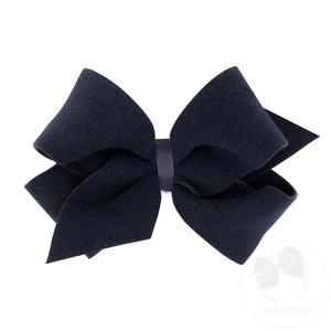 Wee Ones - King Soft and Cozy Brushed Fleece Fabric Hair Bow Cheap Nicekicks