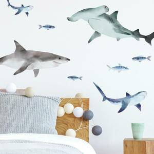 Sharks Peel and Stick Wall Decals Sale Cheap Pice