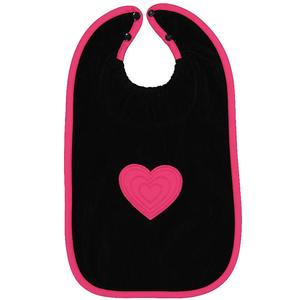 Kids ArGail Terry Black Heart Pink Bib Best Seller Cheap Pice