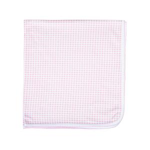 Magnolia Baby - Mini Checks Pink Receiving Blanket Free Shipping Classic