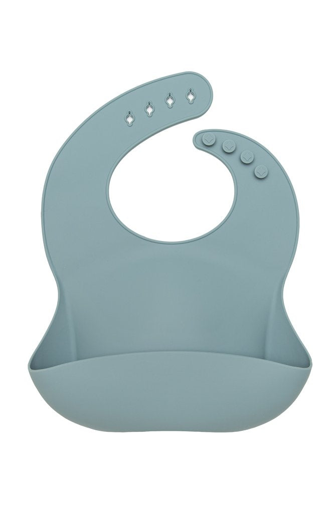 Silicone Bib - Slate Cheap Sale Huge Surprise