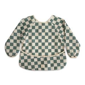 Mushie Long Sleeve Bib - Olive Check Free Shipping Get Authentic
