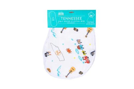 Little Hometown - Tennessee Baby Burp Cloth & Bib Set Clearance Genuine