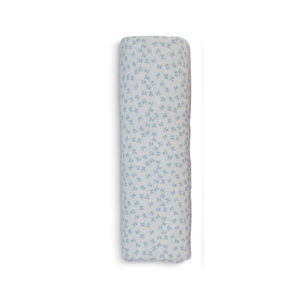 White/Denim Floral Swaddle Clearance Reliable