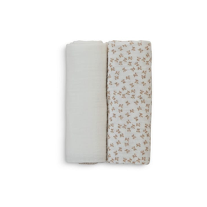 White/Latte 2 Pack Burp Cloths Sale Nicekicks