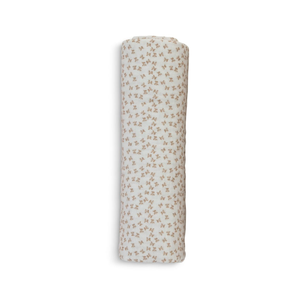 White/Latte Floral Swaddle Cheap Sale Cheap