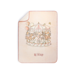 Sugary Pink Teddy’s Merry Go Snuggle Blanket Buy Cheap Fake