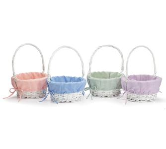 Plaid Collapsible Handle Easter Basket (Personalization Included) Clearance Marketable