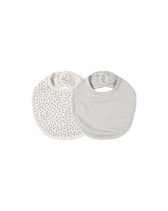 Quincy Mae - Scatter, Blue Micro Stripe Jersey Snap Bib Set Free Shipping Very Cheap