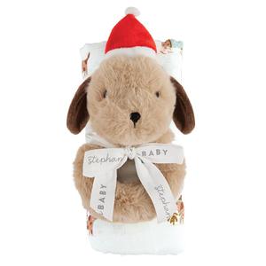 Stephan Baby - Swaddle Blanket - Plush Dog Rattle Buy Online