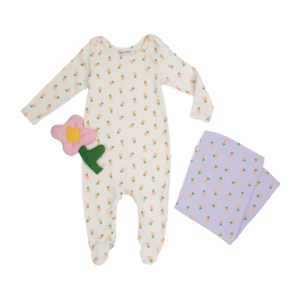 bobo choses pansy flower baby gift set lavender Clearance 100% Guaranteed