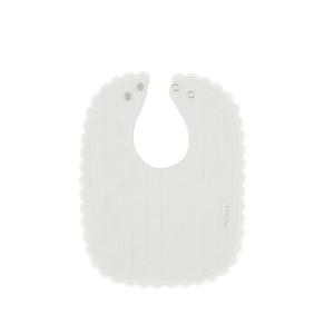 Lace trim cream bib by Ely's & Co Order