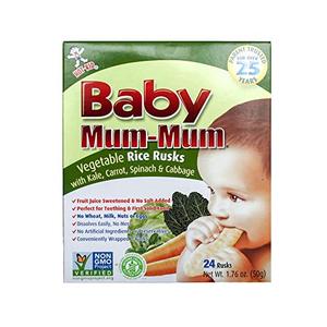 Baby Mum Mum Apple & Pumpkin Rice Rusks 1.76oz Clearance Great Deals