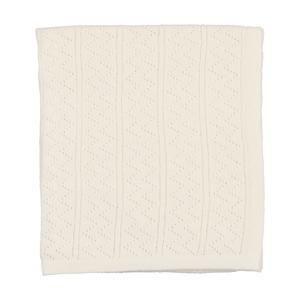 Pointelle white blanket by Bee & Dee Sale Sast