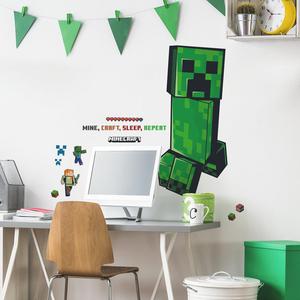 Minecraft Creeper Giant Peel & Stick Wall Decals Pick A Best For Sale