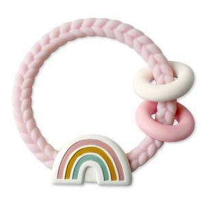 Ritzy Rattles Silicone Teethers: Rainbow Pink Get To Buy For Sale