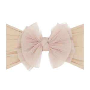 Pleated Blush Tulle FAB soft nylon headband Classic