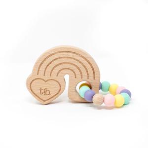Rainbow Teething Ring - Baby's Breath Free Shipping Popular
