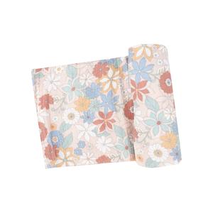 Tropical Retro Floral Swaddle Blanket: Multi For Nice Cheap Price