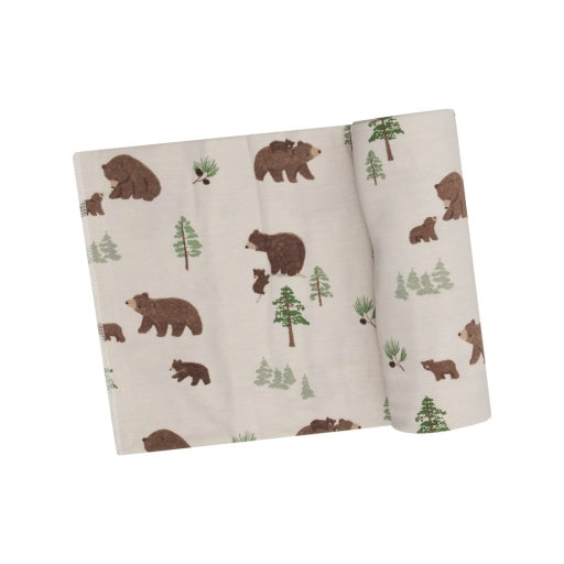 Sweet Brown Bears - Swaddle Blanket: Beige Outlet Wiki