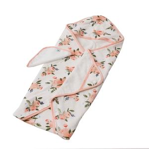 Watercolor Rose Hooded Towel and Washcloth Set Cheap Sale Eastbay