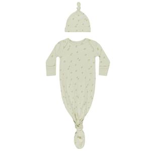 Quincy Mae Knotted Baby Gown and Hat Set High Quality Buy Online