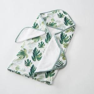 Tropical Leaf Hooded Towel Set Sale Fake