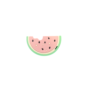 Watermelon Silicone Teether-Pink & Clip Cheap Sale Get Authentic
