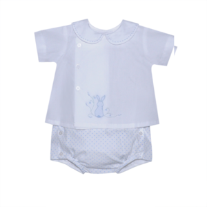 Riley Diaper Set | White   Blue Bunny Shop Sale Online