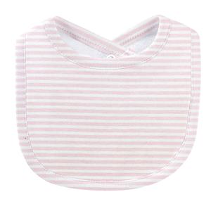 Printed Bib | Pink Stripes Cheap Sale Now