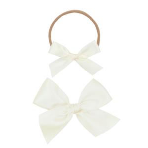Satin Bow - Cream Headband 2025 Unisex Online