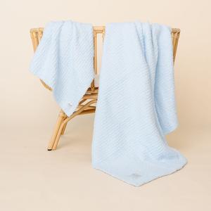 Chenille Blanket - Sky Blue - Small & Large Cheap Discount Sale