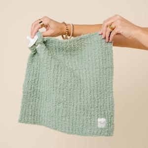 Chenille Blanket - Sage - Mini/Lovey Discount Cost