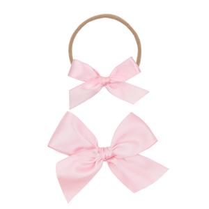 Satin Bow - Baby Pink Headband Marketable Online