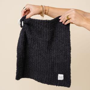 Chenille Blanket - Charcoal - Mini/Lovey Discount Supply