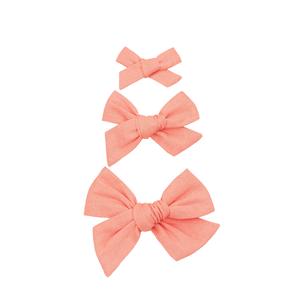 Linen Bow - Mango Clip Cheap Sale Shop For