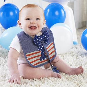 My First Birthday Bow Tie Pacifier Clip and Bib Set Outlet Classic