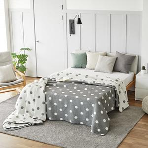 Triple Layer Modal Blanket in Grey & Polka Dot Cheap Fake