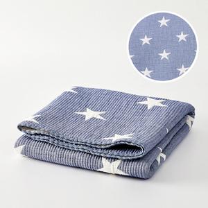 Triple Layer Modal Baby Blanket in Blue Discount View