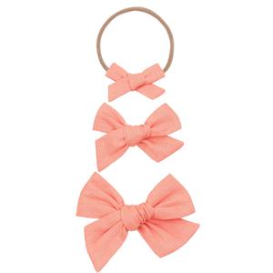 Linen Bow - Mango Headband Discount Classic
