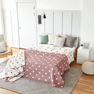 Triple Layer Modal Blanket in Pink & Star Cheap Sale Lowest Pice