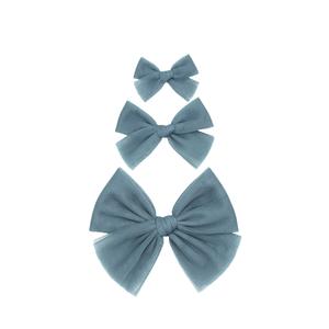 Tulle Bow - Ocean Clip Free Shipping Visit