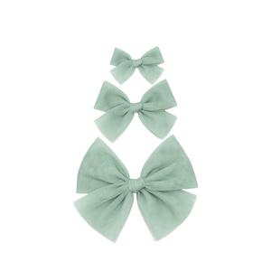 Tulle Bow - Sea Glass Clip Clearance Genuine