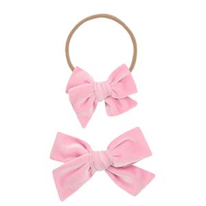 Velvet - Bubblegum Bow Headband Clearance Manchester Great Sale