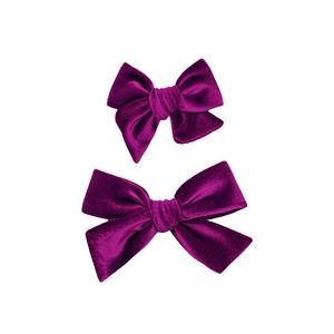 Velvet - Magenta Bow Clip Sale Comfortable