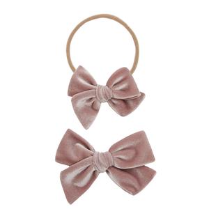 Velvet - Mauve Bow Headband Buy Cheap Brand New Unisex