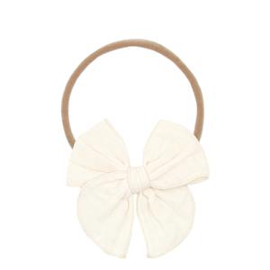 Cloud Muslin™ Heirloom Bow - Cream Headband Discount Get To Buy