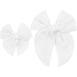 Cloud Muslin™ Heirloom Bow - White Clip Clearance For Nice