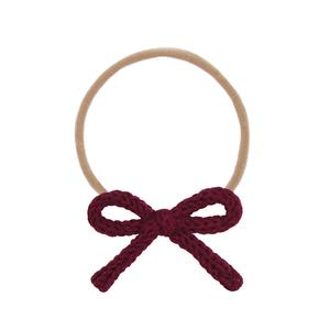 Crochet Bow - Wine Headband 2025 Online